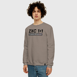 Свитшот хлопковый мужской ZXC 1x1, цвет: утренний латте — фото 2