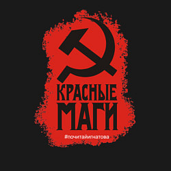 Свитшот хлопковый мужской Красные маги, цвет: черный — фото 2