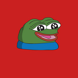 Свитшот хлопковый мужской Pepe happy Пепе хеппи, цвет: красный — фото 2