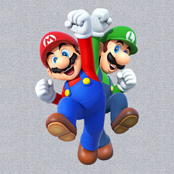 Свитшот хлопковый мужской Mario Bros, цвет: меланж — фото 2