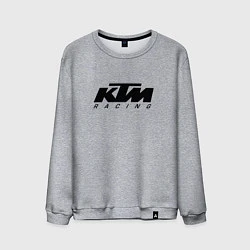 Свитшот хлопковый мужской КТМ МОТОКРОСС KTM RACING, цвет: меланж