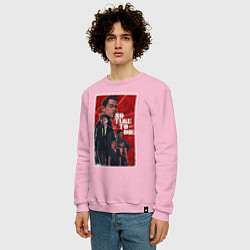 Свитшот хлопковый мужской Не Время Умирать 007 плакат, цвет: светло-розовый — фото 2