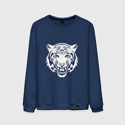 Свитшот хлопковый мужской Eye Tiger, цвет: тёмно-синий