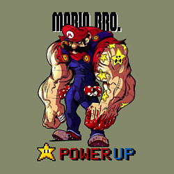 Свитшот хлопковый мужской Big Mario, цвет: авокадо — фото 2