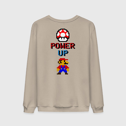 Мужской свитшот Big Mario / Миндальный – фото 2