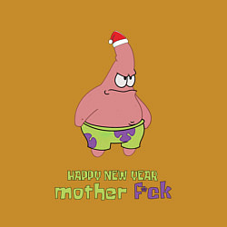 Свитшот хлопковый мужской Патрик новый год патрик happy new year patrick sta, цвет: горчичный — фото 2