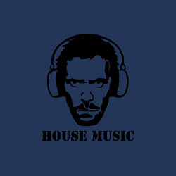 Свитшот хлопковый мужской Dr House music, цвет: тёмно-синий — фото 2