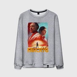Свитшот хлопковый мужской FAR CRY 6 ФАР КРАЙ 6 ПОСТЕР, цвет: меланж