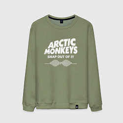Свитшот хлопковый мужской Arctic Monkeys, группа, цвет: авокадо