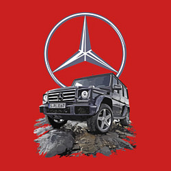 Свитшот хлопковый мужской Гелик - лучше всех!, цвет: красный — фото 2