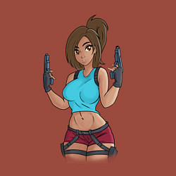 Свитшот хлопковый мужской Lara Croft Tomb Raider, цвет: кирпичный — фото 2