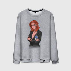 Свитшот хлопковый мужской Dana Scully X-Files, цвет: меланж