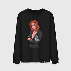 Свитшот хлопковый мужской Dana Scully X-Files, цвет: черный