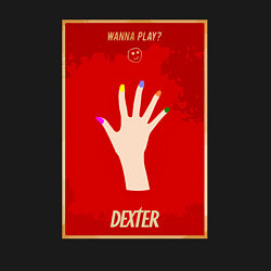 Свитшот хлопковый мужской Dexter wanna play, цвет: черный — фото 2