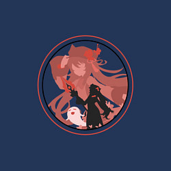 Свитшот хлопковый мужской Ху ТаоHu Tao Genshin Impact, цвет: тёмно-синий — фото 2