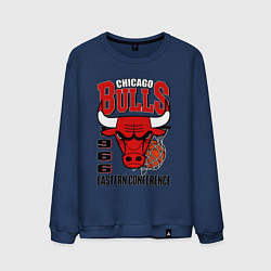 Свитшот хлопковый мужской Chicago Bulls NBA, цвет: тёмно-синий