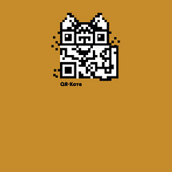 Свитшот хлопковый мужской QR-коте, цвет: горчичный — фото 2