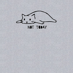 Свитшот хлопковый мужской Кот не сегодня, цвет: меланж — фото 2
