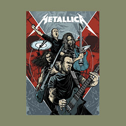 Свитшот хлопковый мужской Metallica - cool dudes!, цвет: авокадо — фото 2