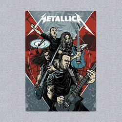 Свитшот хлопковый мужской Metallica - cool dudes!, цвет: меланж — фото 2