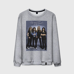 Свитшот хлопковый мужской Ты помнишь, как всё начиналось?, цвет: меланж