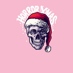 Свитшот хлопковый мужской Horror Xmas 2022, цвет: светло-розовый — фото 2