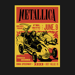 Свитшот хлопковый мужской Metallica - Iowa speedway playbill, цвет: черный — фото 2