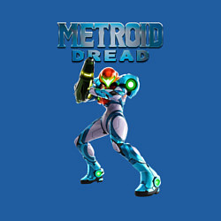 Свитшот хлопковый мужской Metroid Dread Метроид Дреад, цвет: синий — фото 2