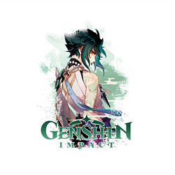 Свитшот хлопковый мужской Сяо Xiao Genshin Impact, цвет: белый — фото 2