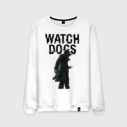 Свитшот хлопковый мужской Watch Dogs, цвет: белый