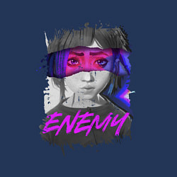Свитшот хлопковый мужской Everywere My Enemy, цвет: тёмно-синий — фото 2