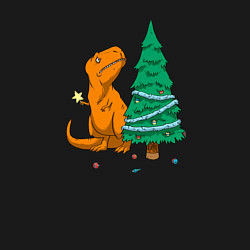 Свитшот хлопковый мужской Новогодние проблемы Рекса, цвет: черный — фото 2