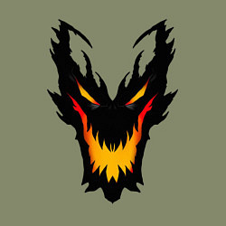 Свитшот хлопковый мужской ЛИЦО SHADOW FIEND DOTA2, цвет: авокадо — фото 2