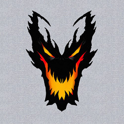 Свитшот хлопковый мужской ЛИЦО SHADOW FIEND DOTA2, цвет: меланж — фото 2