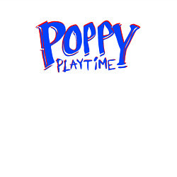 Свитшот хлопковый мужской ЛОГОТИП POPPY PLAYTIME ИГРА, цвет: белый — фото 2