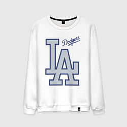 Свитшот хлопковый мужской Los Angeles Dodgers - baseball team, цвет: белый