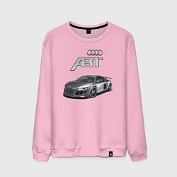 Свитшот хлопковый мужской Audi TT ABT autotuning, цвет: светло-розовый
