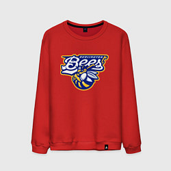 Свитшот хлопковый мужской Burlington Bees - baseball team, цвет: красный