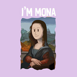 Свитшот хлопковый мужской Я МОНА IM MONA, цвет: лаванда — фото 2