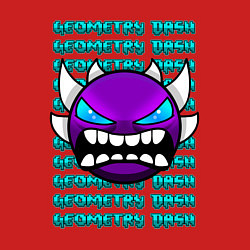 Свитшот хлопковый мужской GEOMETRY DASH ФИОЛЕТОВЫЙ ДЕМОН ГЕОМЕТРИЯ, цвет: красный — фото 2