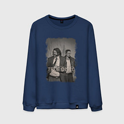 Свитшот хлопковый мужской Настоящее диско, цвет: тёмно-синий