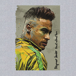 Свитшот хлопковый мужской Neymar Junior - Brazil national team, цвет: меланж — фото 2