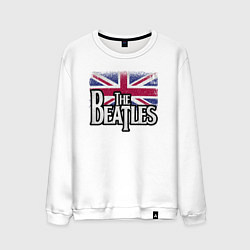 Свитшот хлопковый мужской The Beatles Great Britain Битлз, цвет: белый