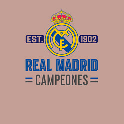 Свитшот хлопковый мужской Real Madrid Реал Мадрид, цвет: пыльно-розовый — фото 2