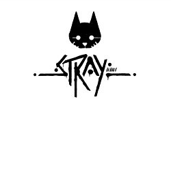 Свитшот хлопковый мужской Stray: Black Logo, цвет: белый — фото 2