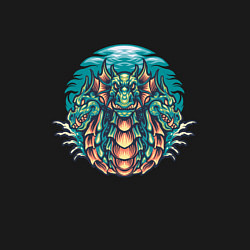 Свитшот хлопковый мужской Три дракона three dragons, цвет: черный — фото 2