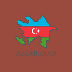 Свитшот хлопковый мужской Map Azerbaijan, цвет: кирпичный — фото 2