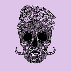 Свитшот хлопковый мужской Skull hipster, цвет: лаванда — фото 2
