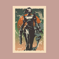 Свитшот хлопковый мужской Viper Valorant Art, цвет: пыльно-розовый — фото 2