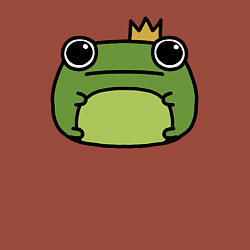 Свитшот хлопковый мужской Frog Lucky король, цвет: кирпичный — фото 2